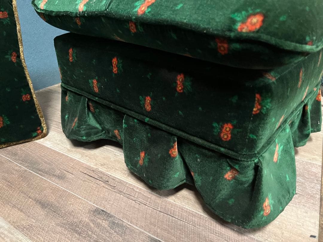 n's close＊スツール オットマン クッション付 アンティーク