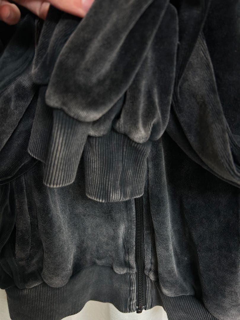 DIESEL ベルベット風 ジャケット 黒