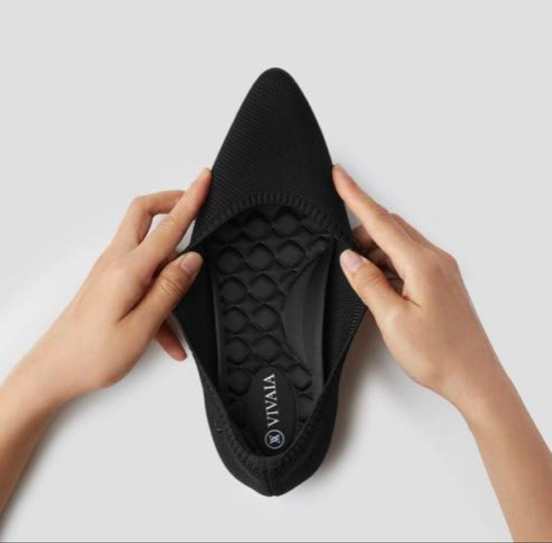 VIVAIA ブラック フラットシューズ 37
