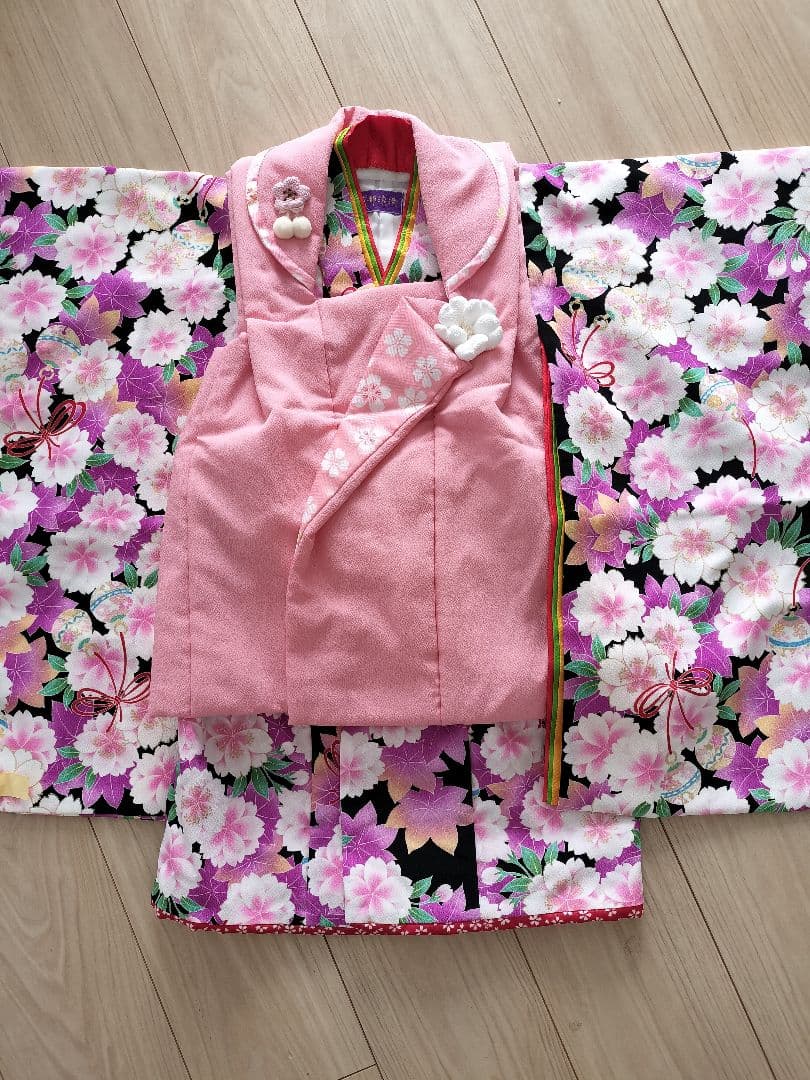 七五三　3歳　女の子　着物7点セット　式部浪漫