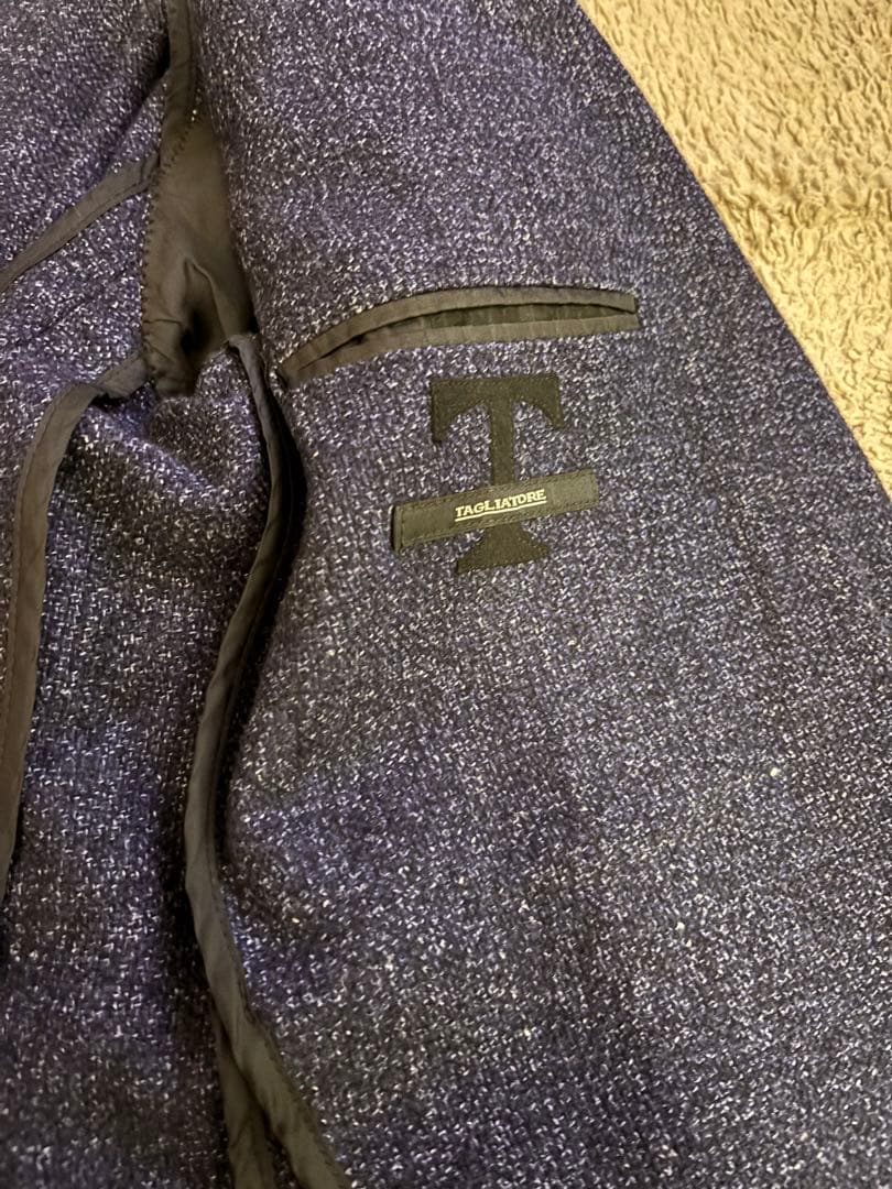 タリアトーレ❣️【イタリア製】テーラードジャケット ダークブルー　サイズ48