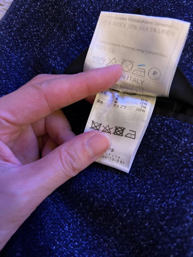 タリアトーレ❣️【イタリア製】テーラードジャケット ダークブルー　サイズ48