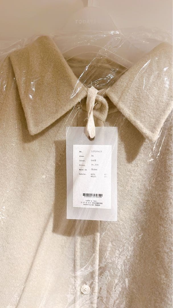 【新品】todayful Wool Shirts Jacket