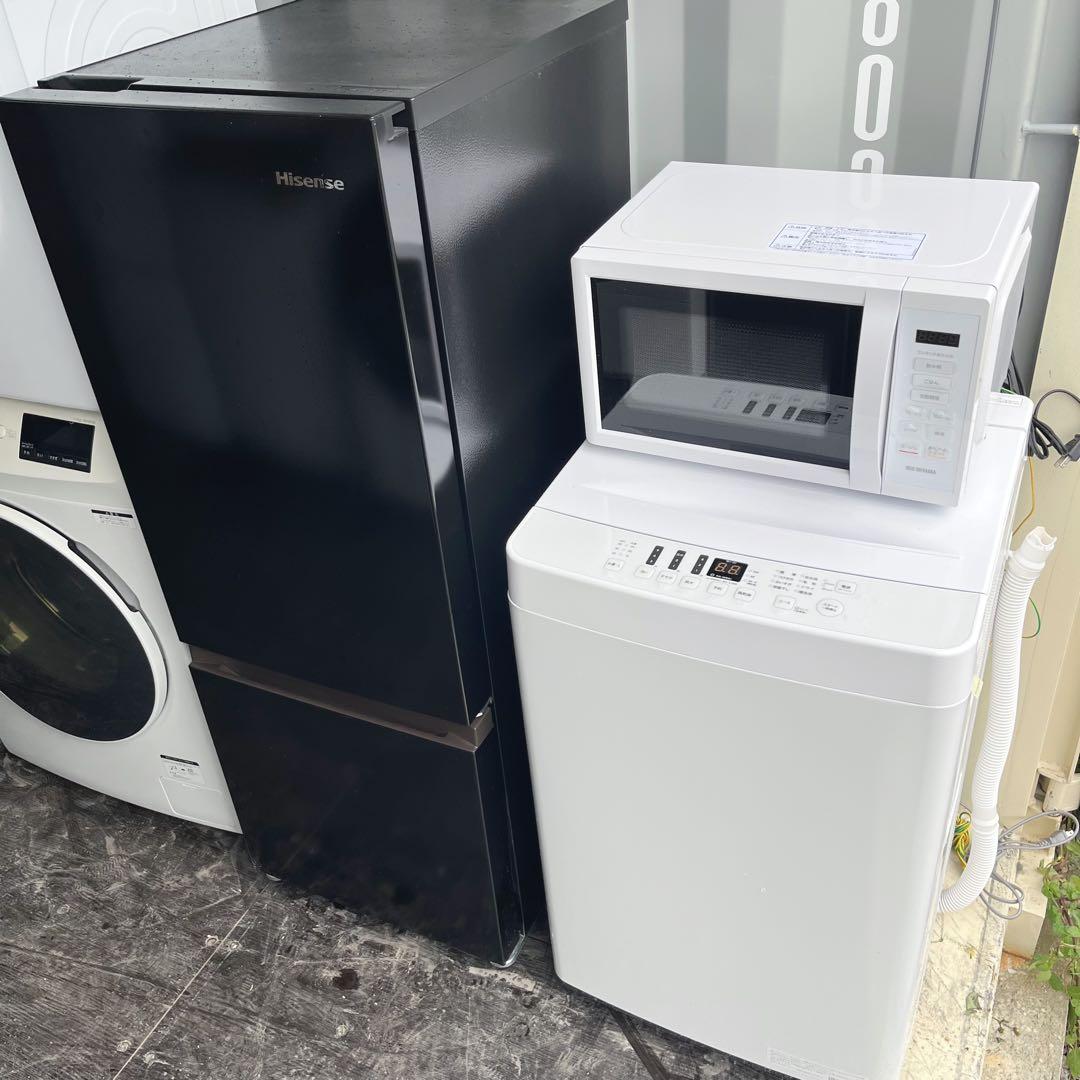 317取付無料！高性能・高年式スタイリッシュブラック冷蔵庫洗濯機電子レンジセット