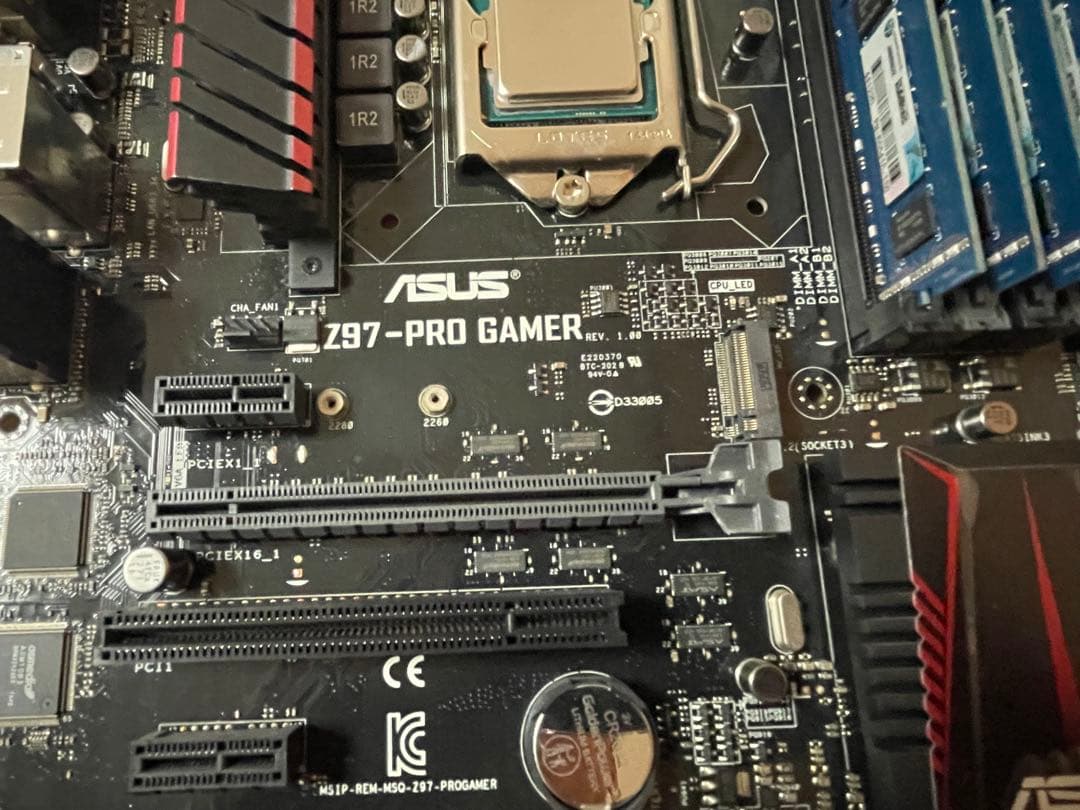 ASUS Z97-PRO GAMERマザーボード　CPU i7-4790K