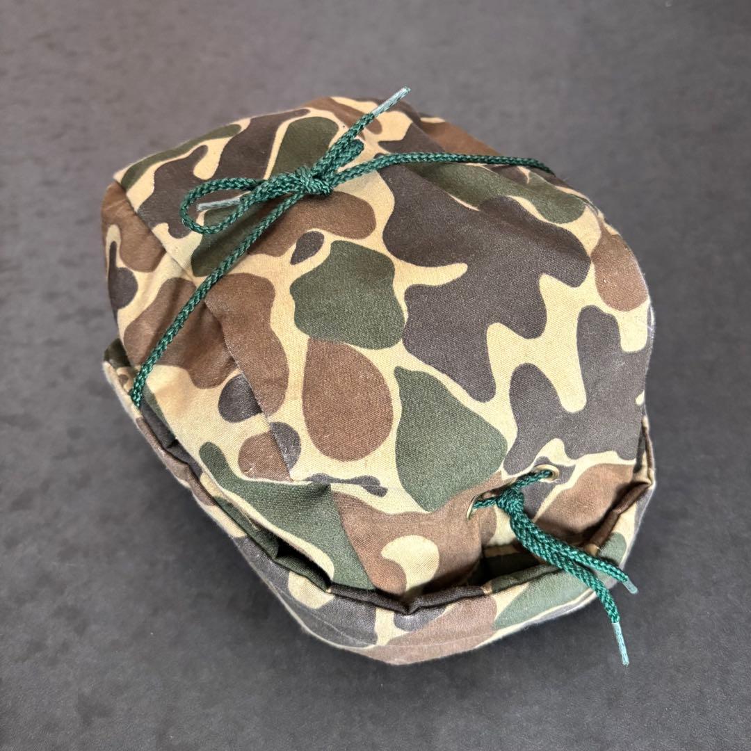 Vintage エディーバウアー グースダウン トラッパーハット カモ