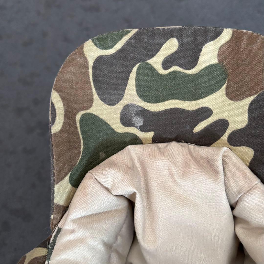 Vintage エディーバウアー グースダウン トラッパーハット カモ