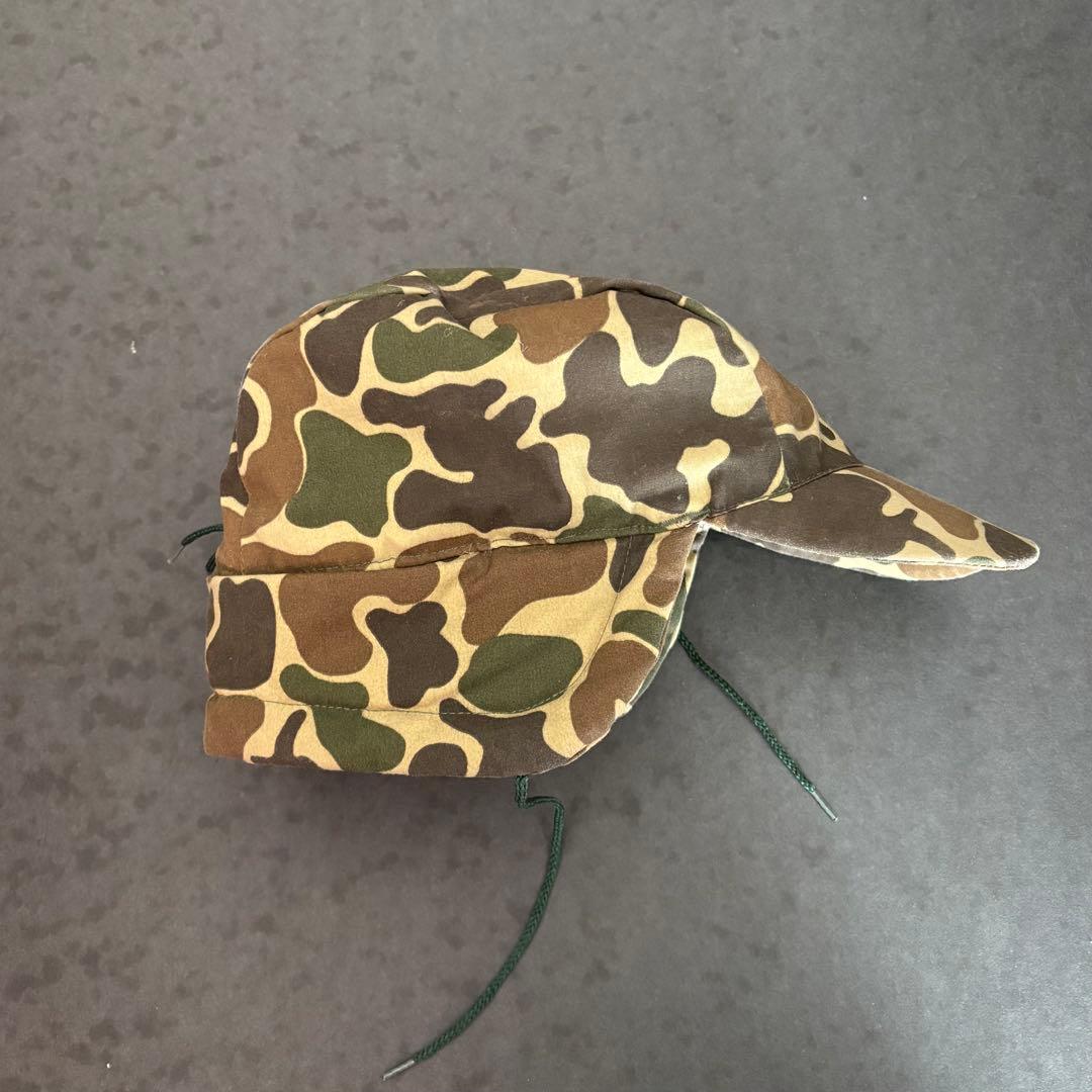 Vintage エディーバウアー グースダウン トラッパーハット カモ