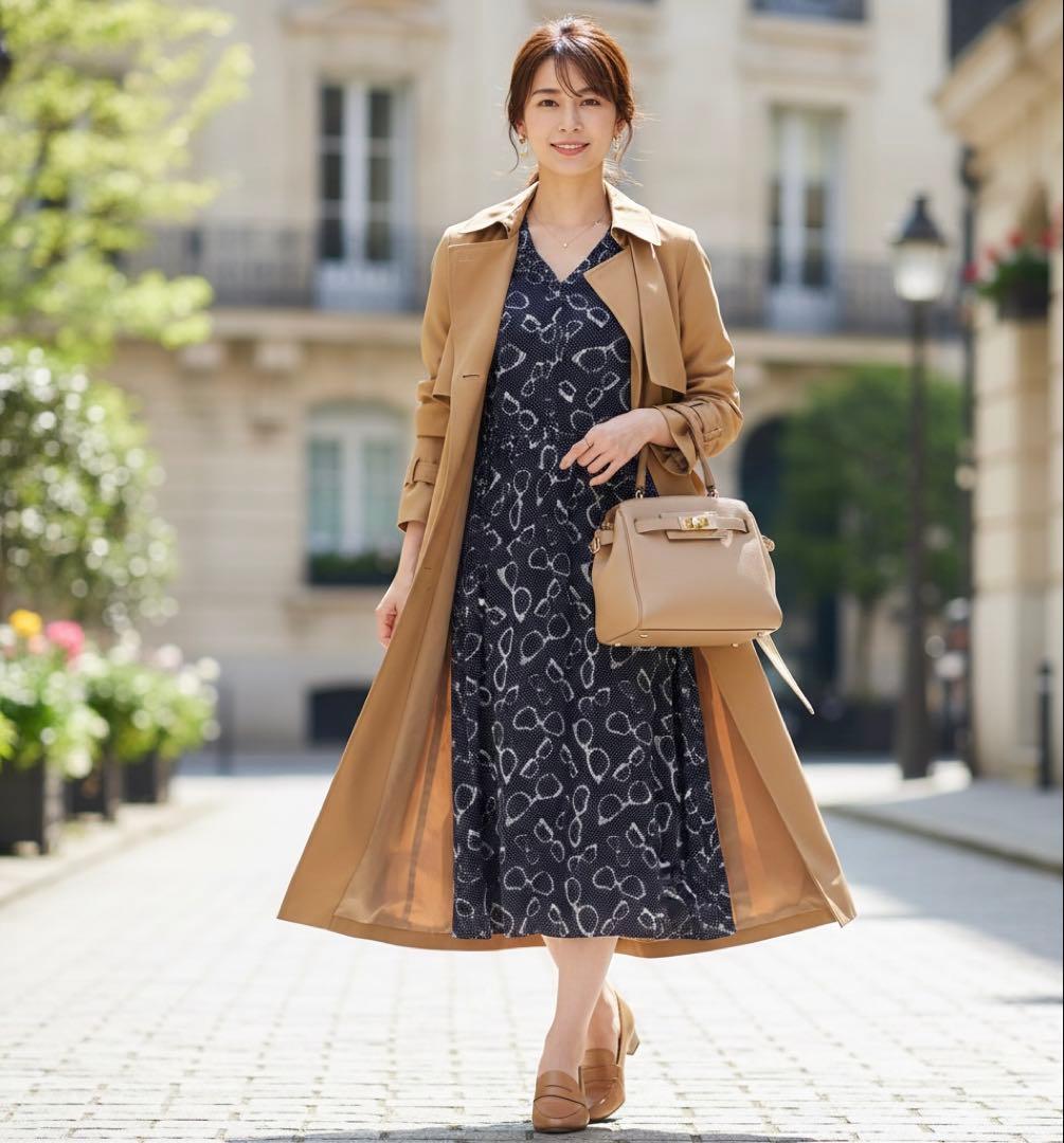 【美品】マックスマーラ Max&co 大きいサイズ とろみ ワンピース 上品