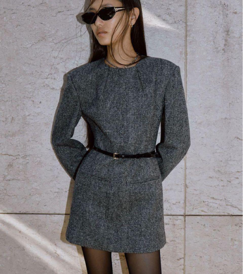 ワンピース JOSEMOON CLASSIC TWEED MINI DRESS