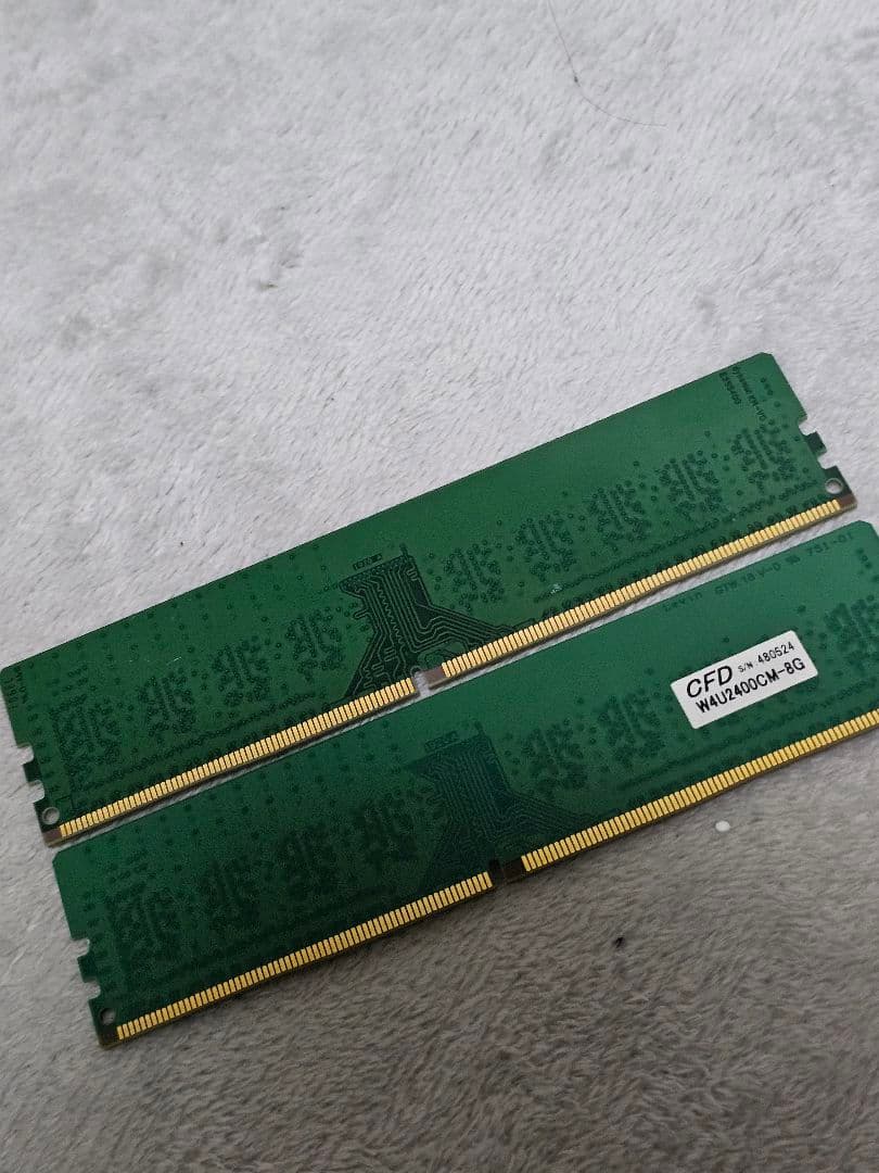 crucial 8GB ×2 計 16GB DDR4 2400 MHz メモリ