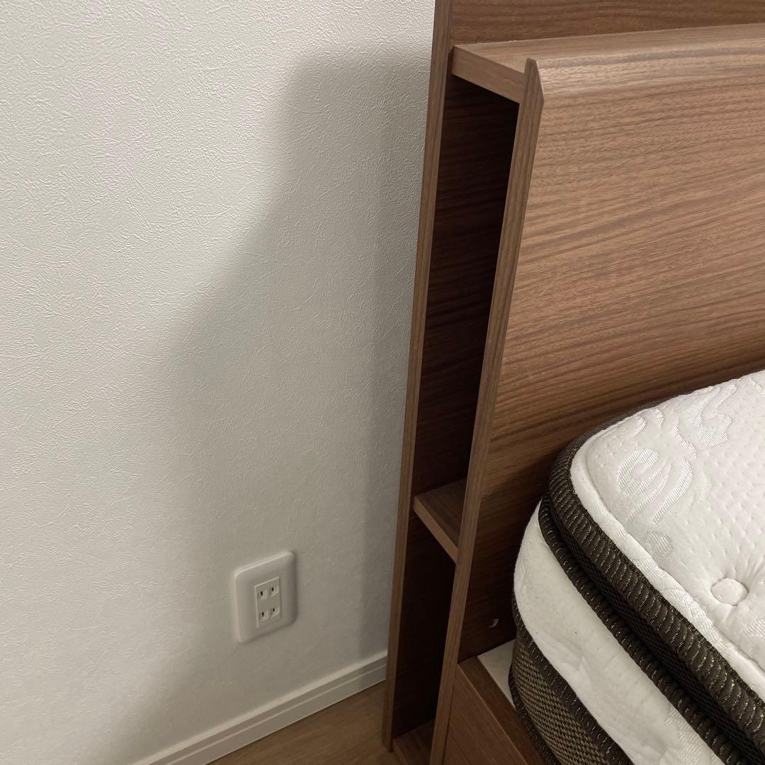 【送料込】ニトリ ダブルベッドフレームのみ※説明欄ご確認ください