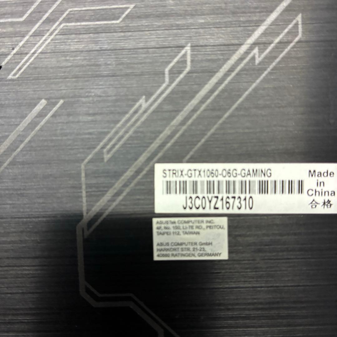 【動作確認済み】STRIX GTX 1060 O6G GAMING