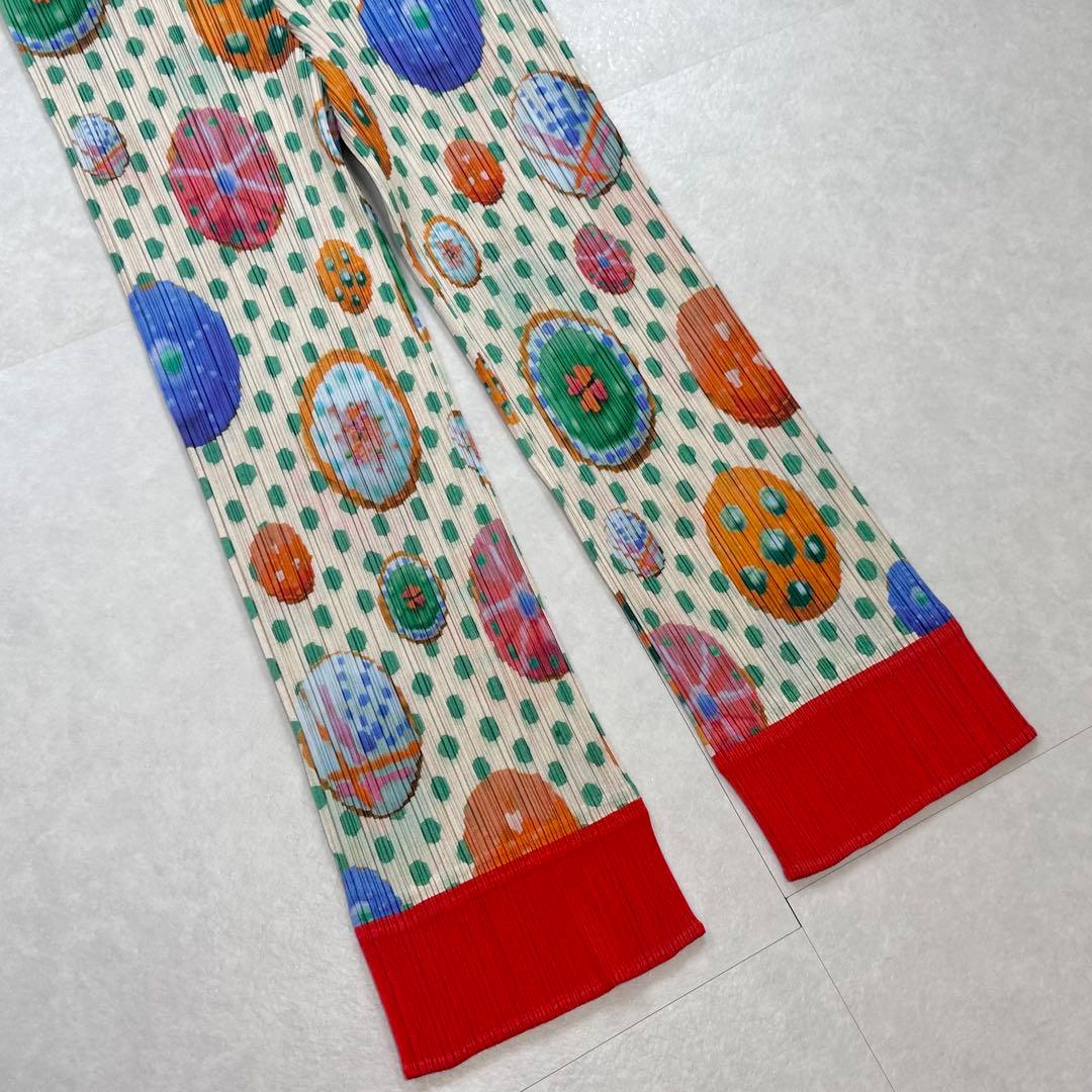 【極美品】PREATS PLEASE 総柄 プリーツパンツ サイズ5