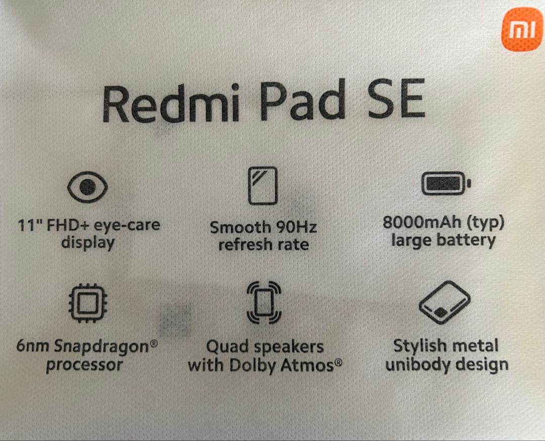 【美品】Redmi Pad SE タブレット＋保護ケース付き