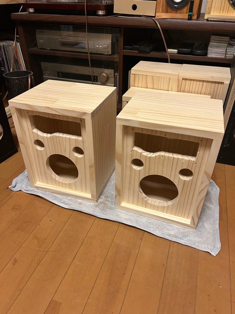 自作スピーカー ピエゾツイーター搭載2WAYバスレフ型スピーカー