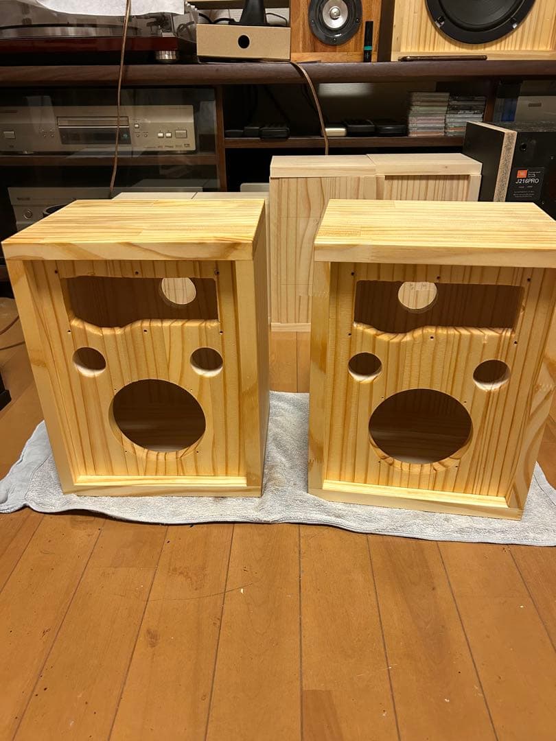 自作スピーカー ピエゾツイーター搭載2WAYバスレフ型スピーカー
