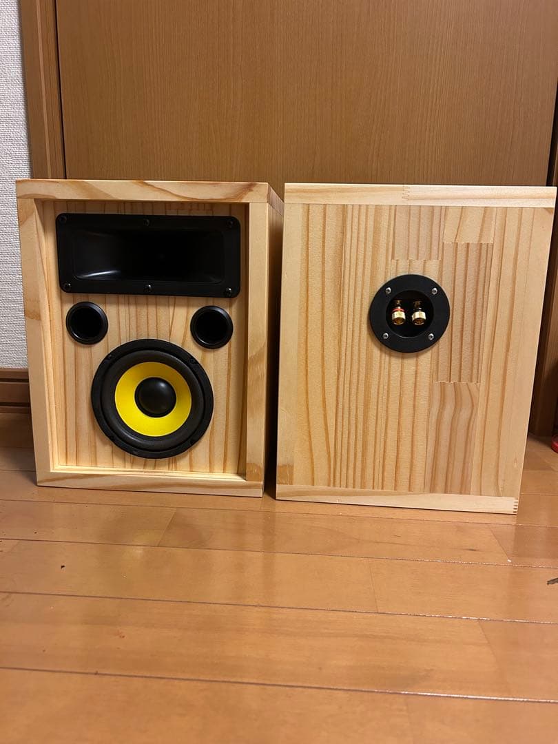 自作スピーカー ピエゾツイーター搭載2WAYバスレフ型スピーカー