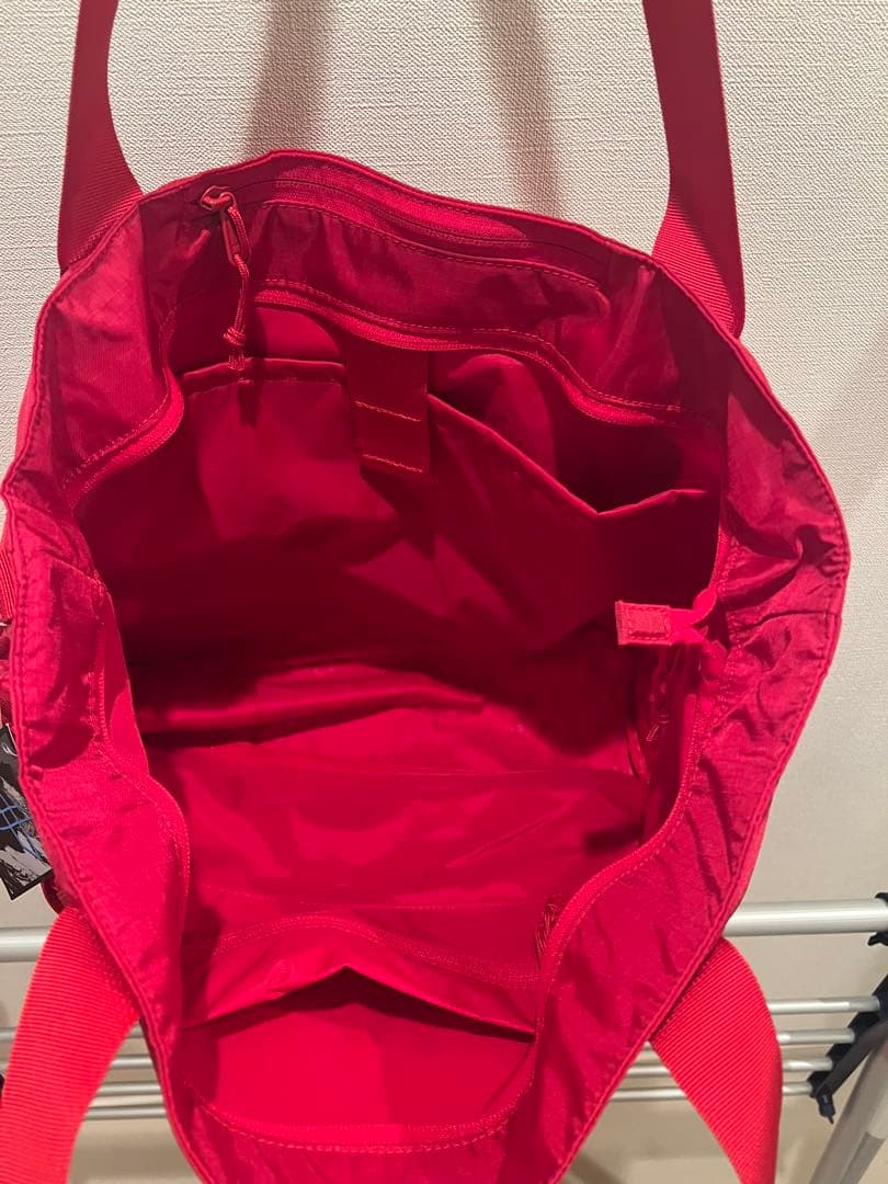 Supreme 赤 エコバッグ メッシュデザイン