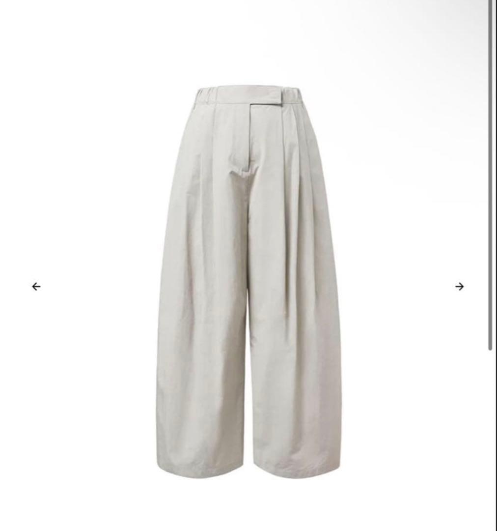 amomento three tuck banding pants アモメント