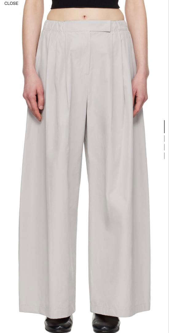 amomento three tuck banding pants アモメント