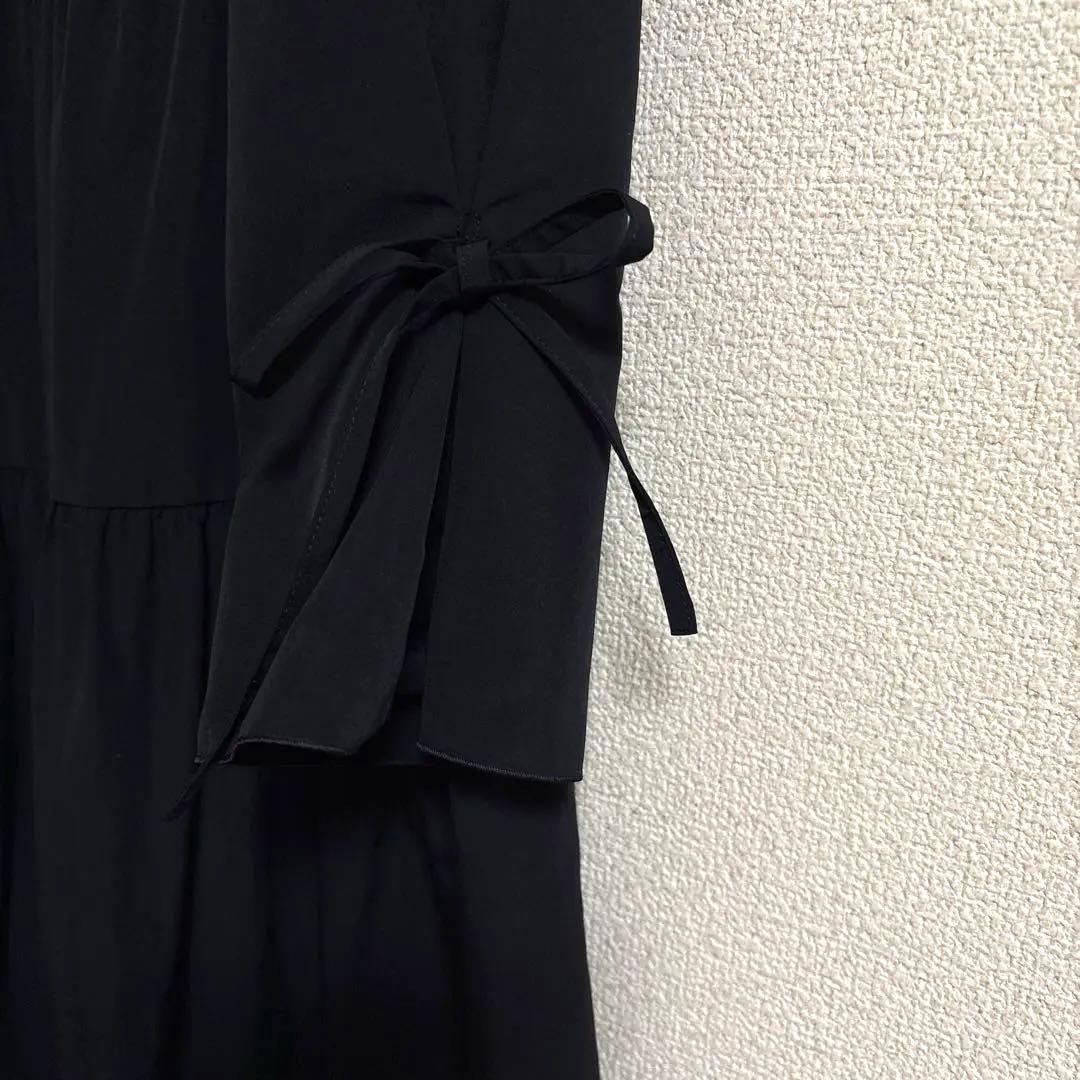 BALLSEY ハイカウントブロード リボンギャザーワンピース