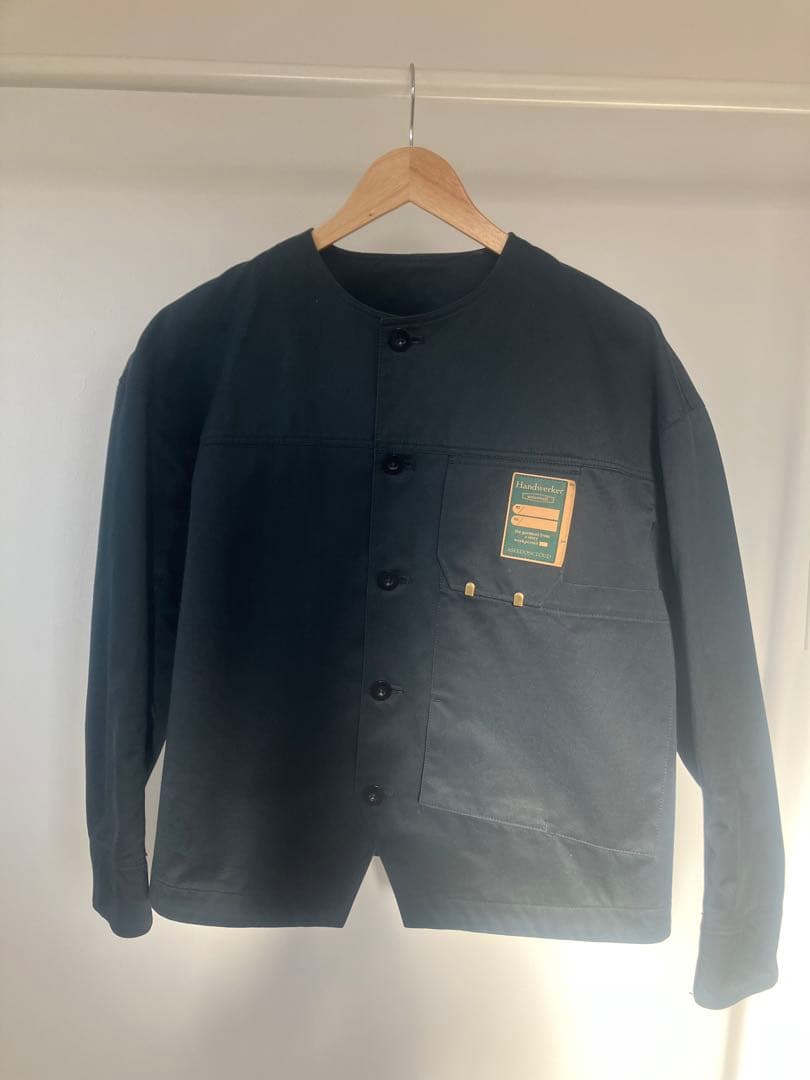 アシードンクラウド　ハンドベーカー　ノーカラー　ブルゾン　ジャケット