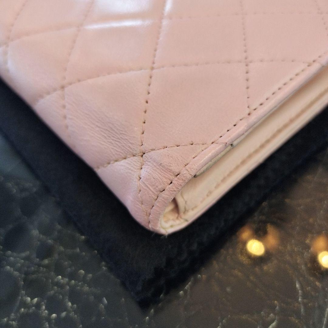 CHANEL マトラッセ 長財布 ピンク