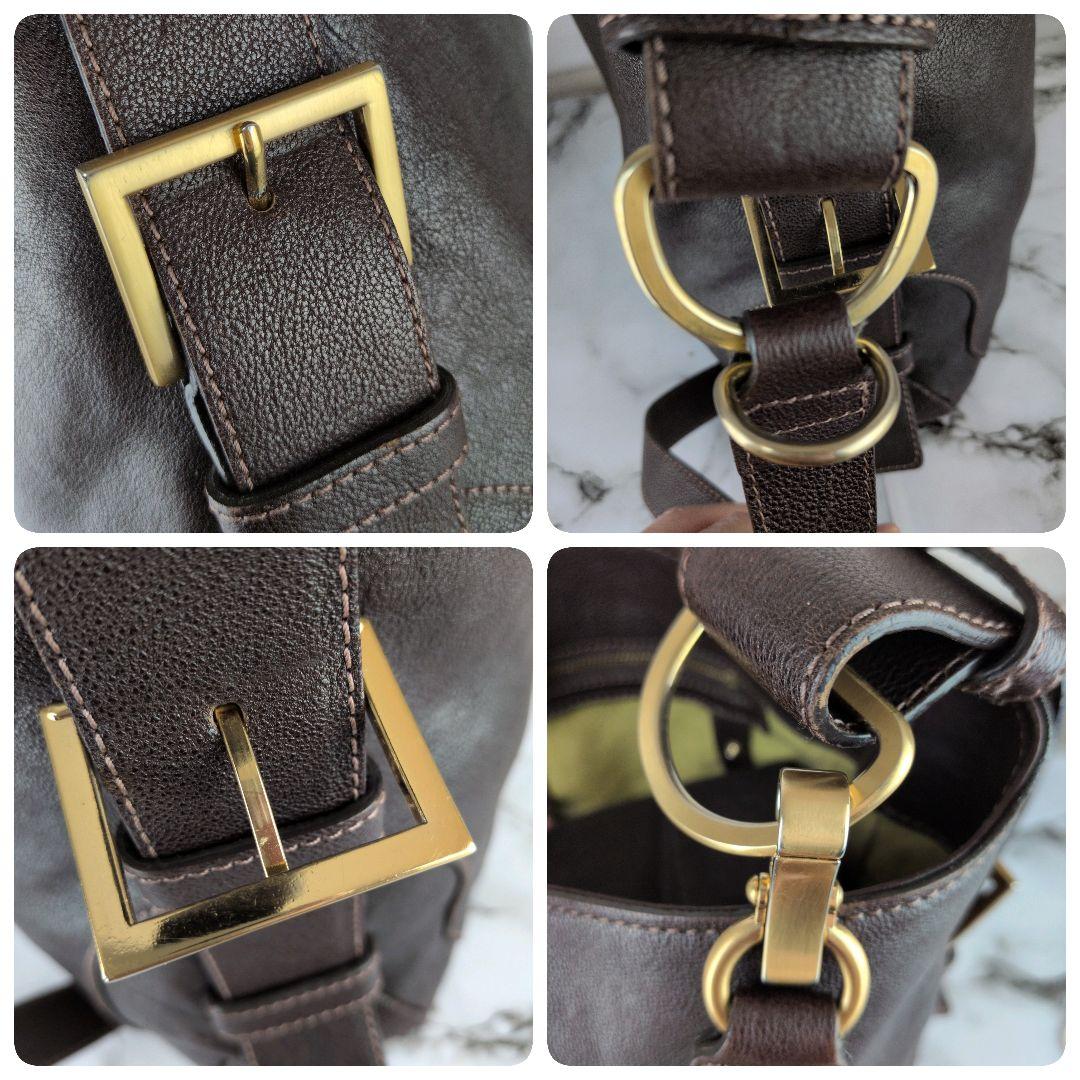 【美品】土屋鞄☆A4　金金具　レザー　ショルダーバッグ　メッセンジャー　メンズ