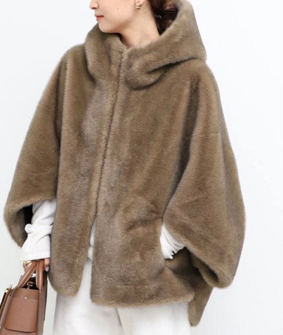 Deuxieme Classe ファーコートMY WHITE マイホワイト