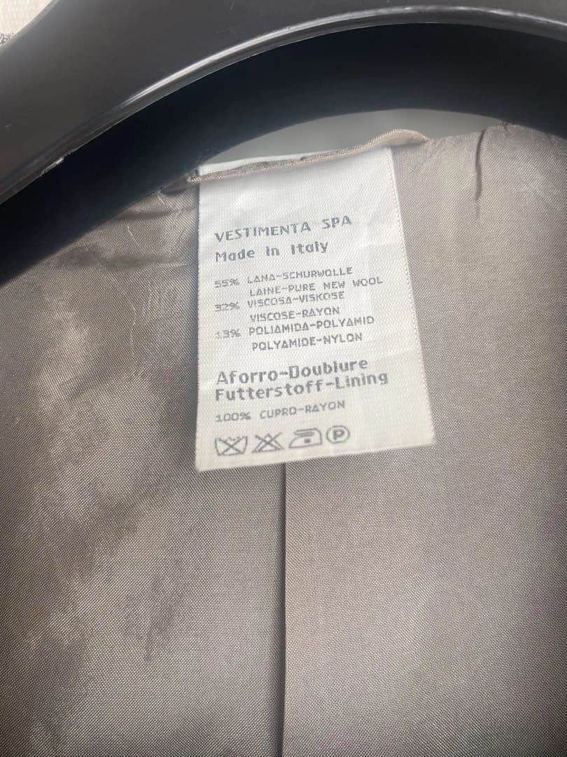 Giorgio Armani グレー ダブルブレスト セットアップスーツ　48