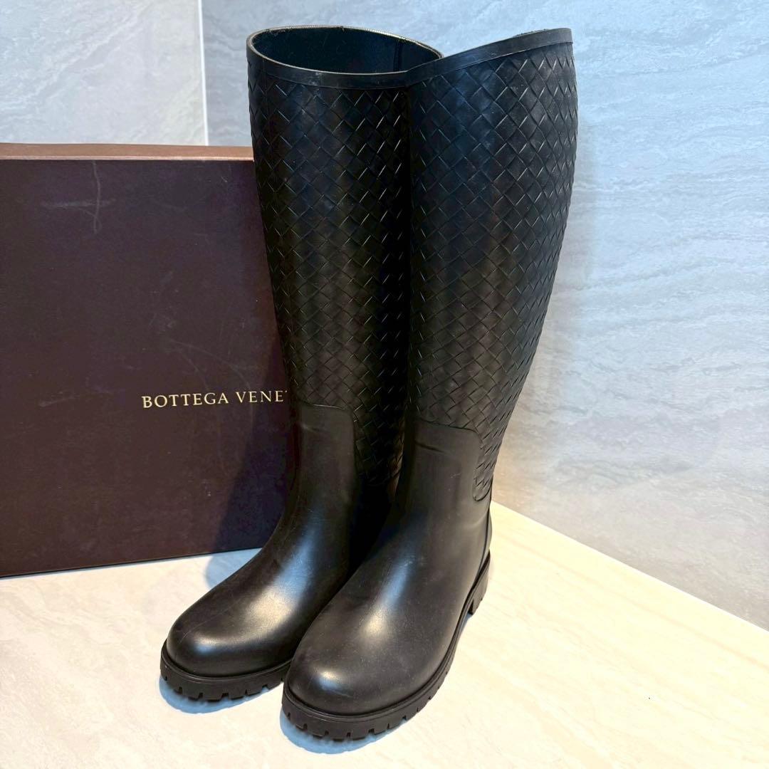 リ*ン様 【美品】 BOTTEGA VENETA ロングブーツ レインブーツ　3
