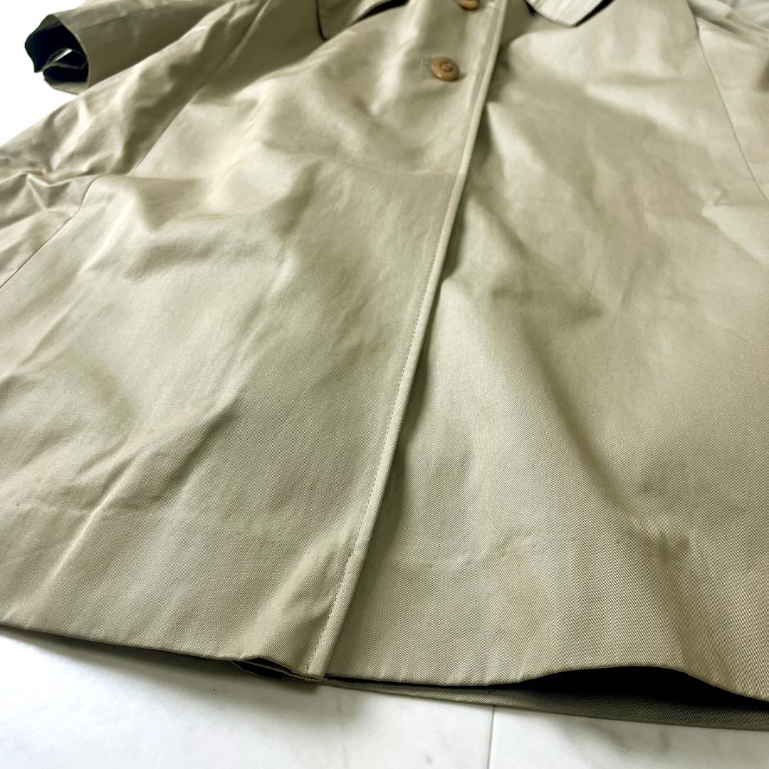 毛皮 ロングコート XL相当 ファーライナー ロングトレンチ ベルト付き