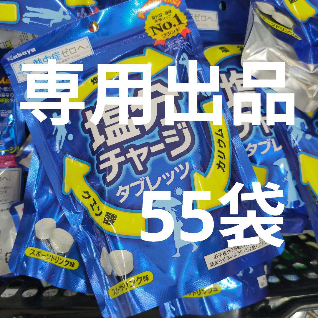 カバヤの塩分チャージタブレッツ、スポーツドリンク味の55袋セット