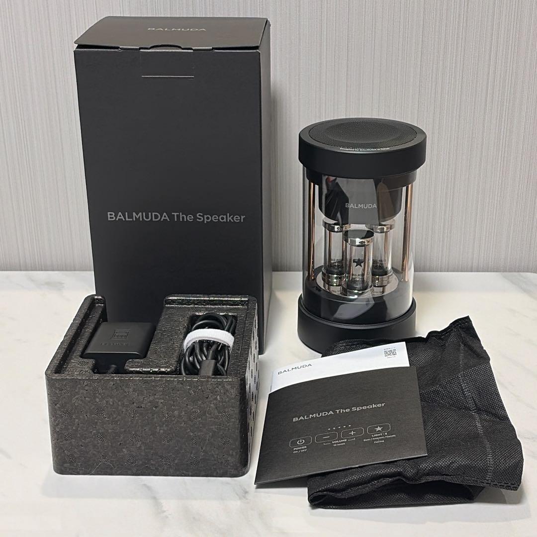 【ほぼ未使用】BALMUDA The Speaker ブラック 箱付き