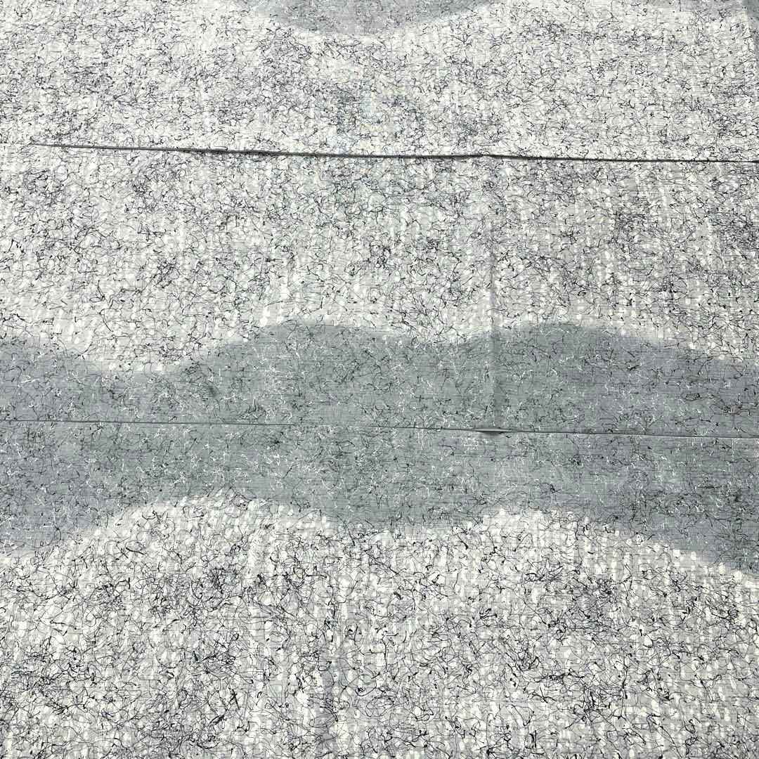 帯5025 ●小千谷織物 ぜんまい紬 高級 正絹 全通 袋帯