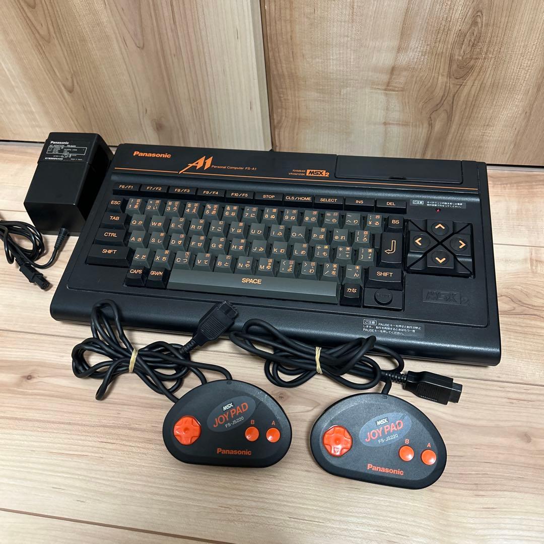 MSX2本体 Panasonic FS-A1 アダプタ、ジョイパッド2個付き