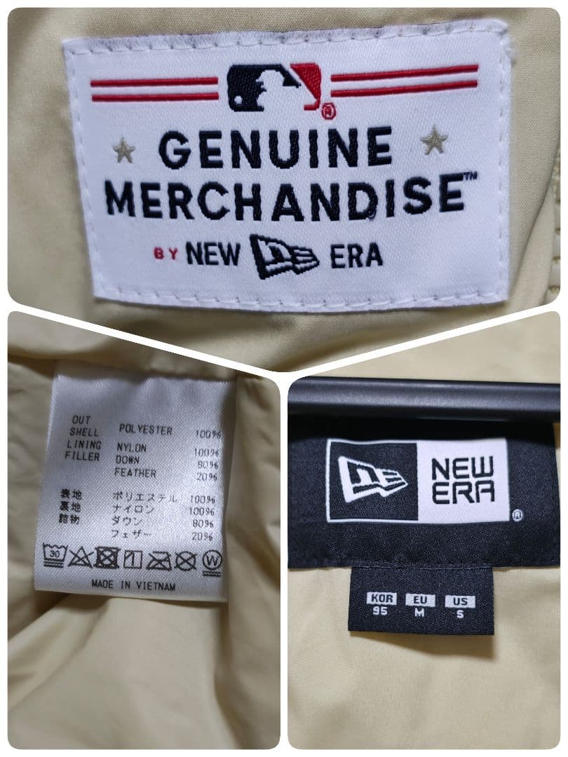 NEW ERA ニューエラ×ドジャース　ダウンジャケット　ベージュ　M