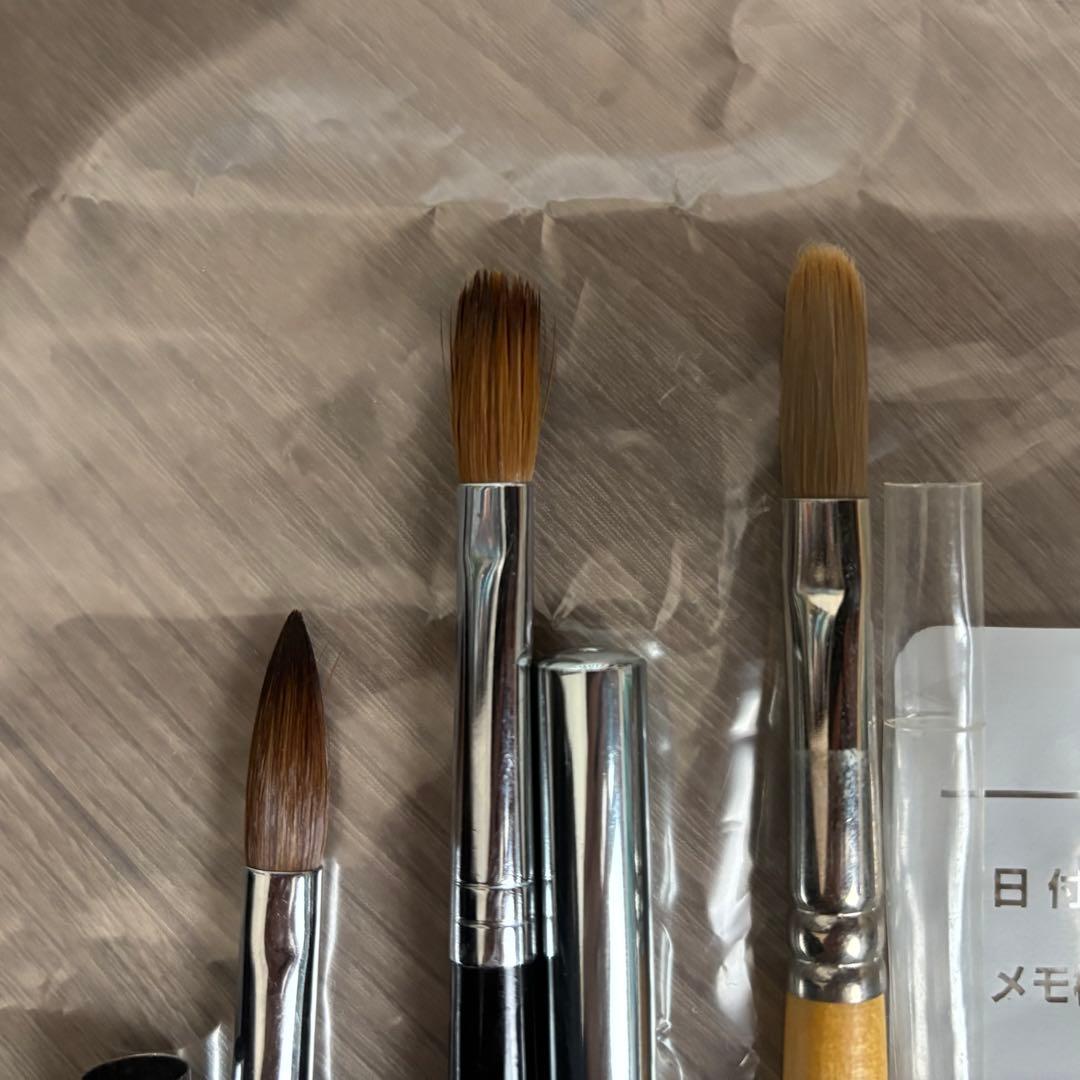 ネイル検定1級　More Couture スカルプチュアブラシ、アクリルパウダー