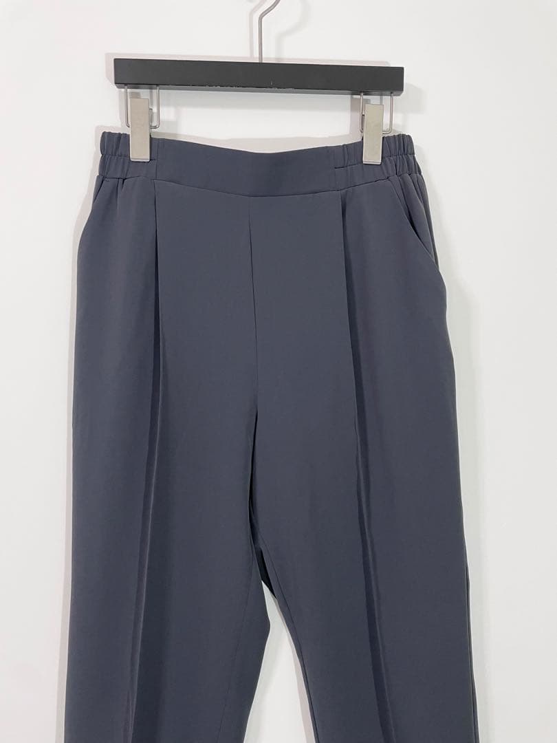 25SS現行品SOEJUヴィンテージサテンパンツグレー超美品テーパードパンツ