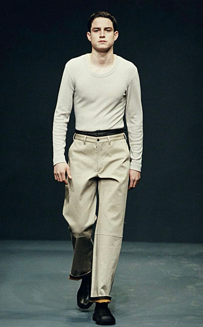 00s Prada sport gimmick cotton poly パンツ