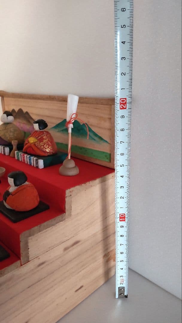 【昭和レトロ】風月雛　雛人形　豆雛　木目込み十五人飾り