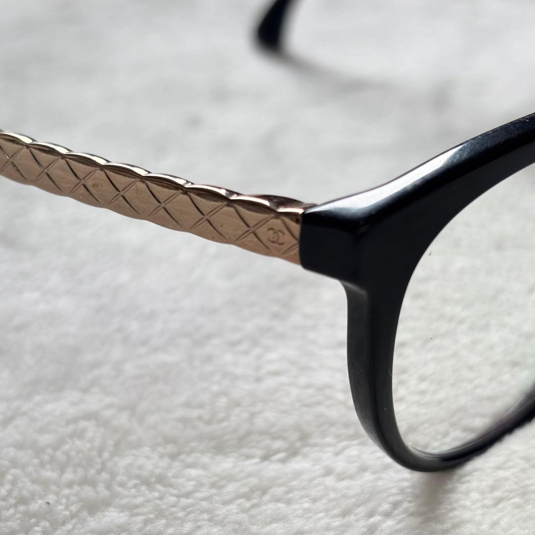 CHANEL サングラス ブラック ゴールド キルティング ココマーク メガネ