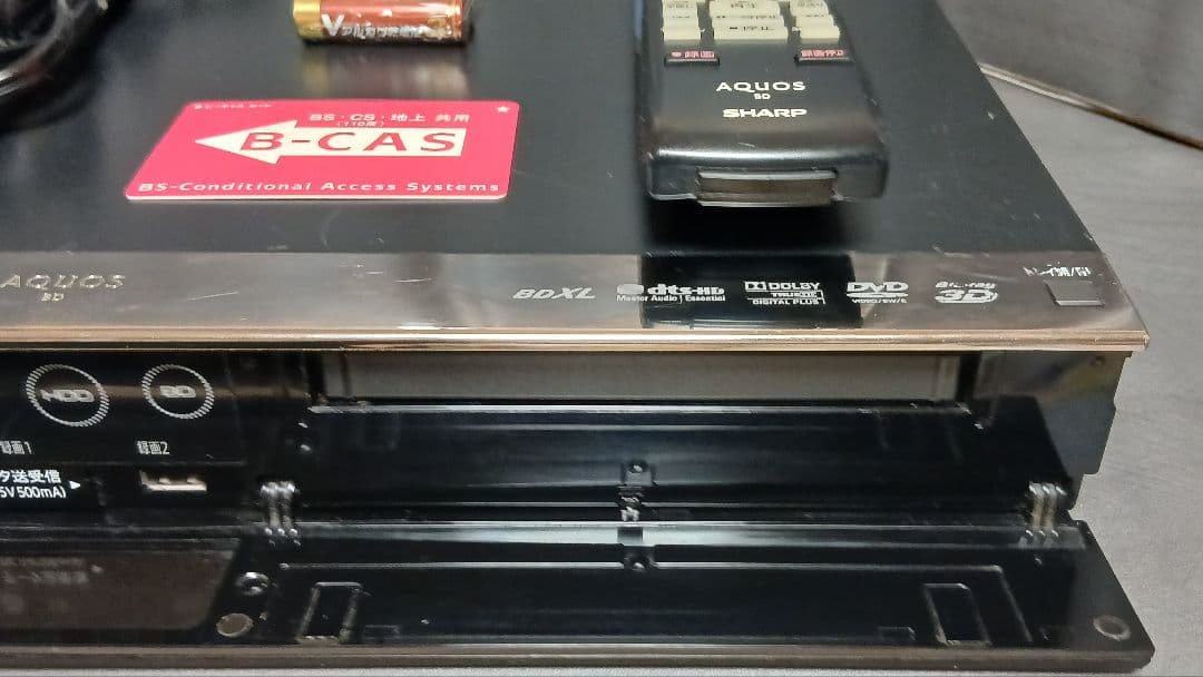 500GB シャープ AQUOS BDレコーダー☆BD-W550☆リモコン付 3
