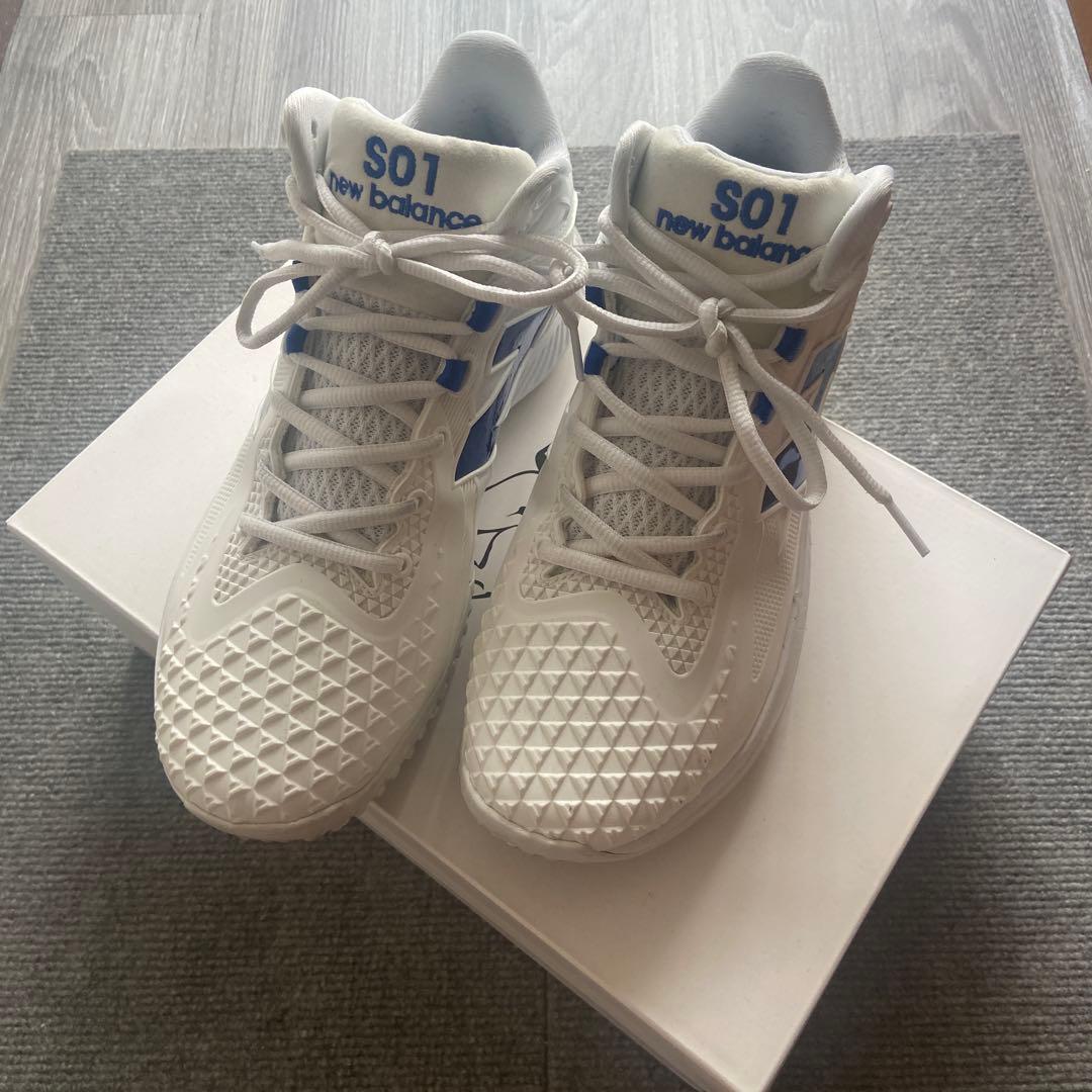 大谷翔平モデル　New Balance S01 ホワイト/ブルー
