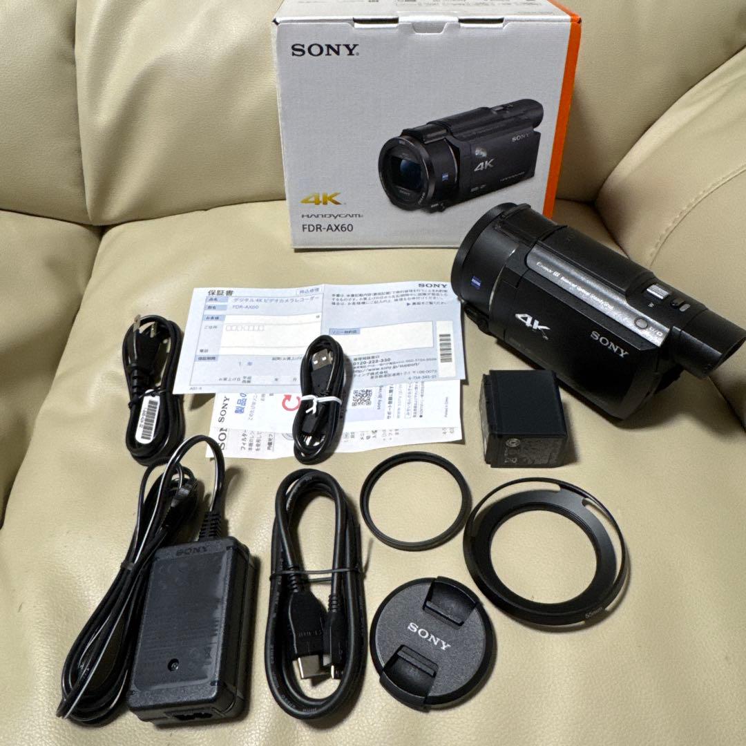 【と】SONY FDR-AX60 4K ハンディカム ビデオカメラ 本体
