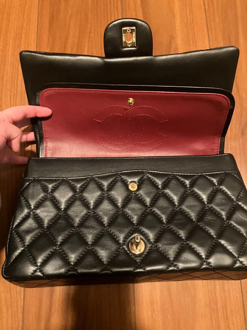早い者勝ち　CHANEL ノベルティ　30cm ダブルチェーン　フラップバッグ