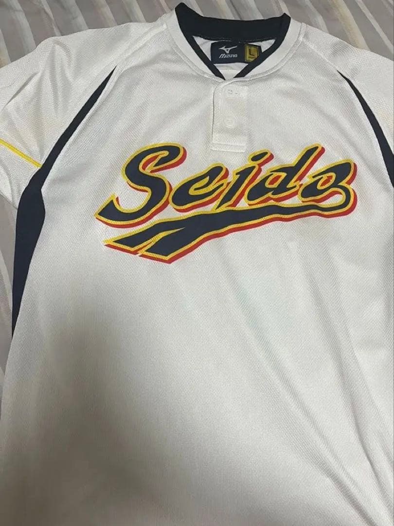 ダイヤのA青道高校野球部ミズノ製ユニフォーム型Tシャツ　Lサイズ