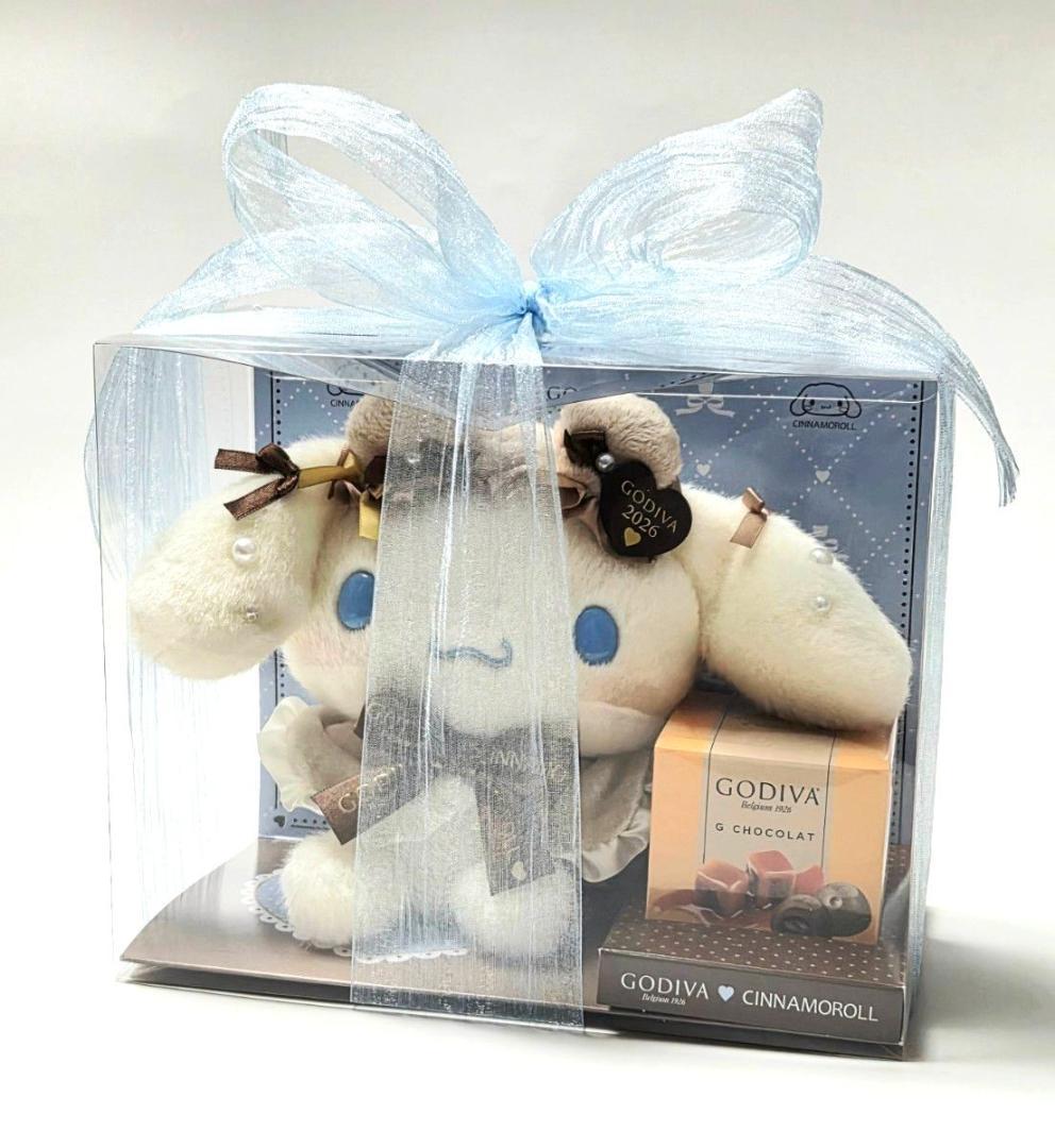 【新品未開封】 GODIVA シナモロール 2026 ぬいぐるみ 手提げ袋つき