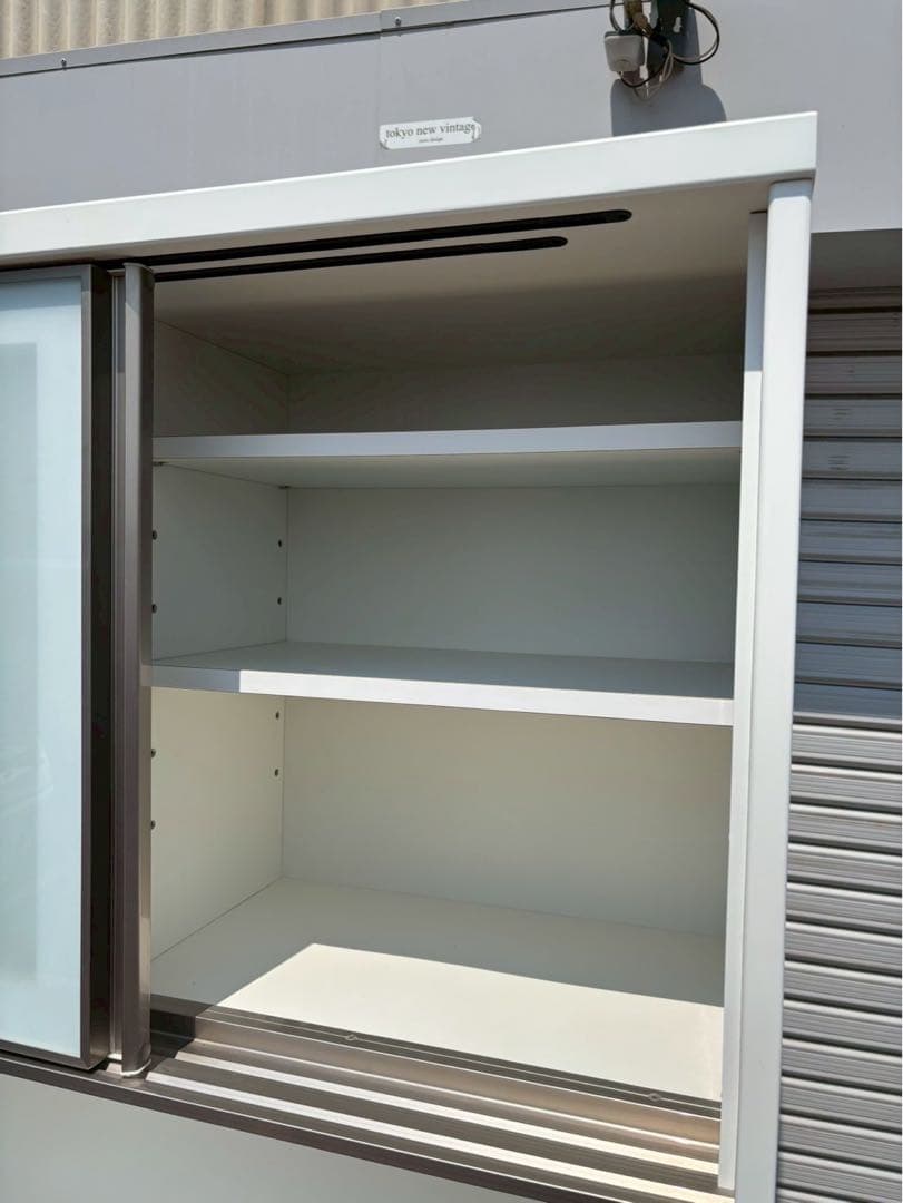 ニトリ キッチンボード 食器棚 アルミナ3 100KB WH